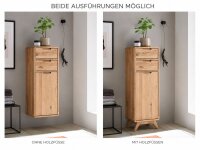 Badschrank 40x115x35cm BODE Asteiche massiv ge&ouml;lt