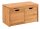 Holzbank 82x45x40cm GOMMA Wildeiche massiv natur ge&ouml;lt