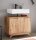 Waschbeckenschrank 70x60x40cm BODE Asteiche massiv ge&ouml;lt