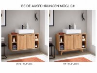 Waschbeckenschrank 105x60x40cm BODE Asteiche massiv...