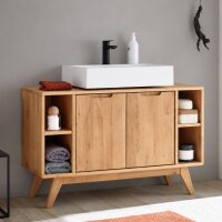 Waschbeckenschrank 105x60x40cm BODE Asteiche massiv...