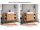 Waschbeckenschrank 105x60x40cm BODE Asteiche massiv ge&ouml;lt